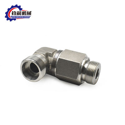 OEM Hydraulisches Kohlenstoffstahl 90 Grad Ellbogenrohrverbindung für Druckdraht angepasst