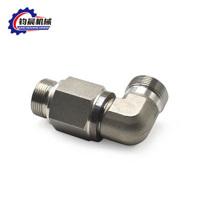 OEM Hydraulisches Kohlenstoffstahl 90 Grad Ellbogenrohrverbindung für Druckdraht angepasst
