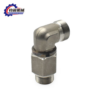 OEM Hydraulisches Kohlenstoffstahl 90 Grad Ellbogenrohrverbindung für Druckdraht angepasst