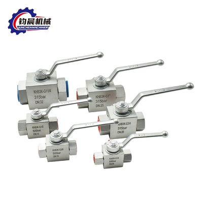 OEM Niedertemperatur-Hydraulisches Kugelventil KHB3K mit Flanken-Zinkbeschichtung