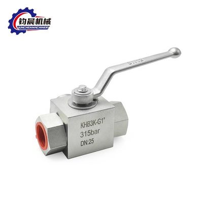 Hochdruck-Kohlenstoffstahl KHB3K-G1" 315bar Manuelles Hydraulikkugelventil