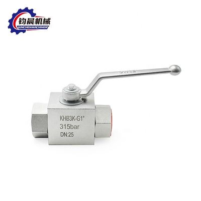 Hochdruck-Kohlenstoffstahl KHB3K-G1" 315bar Manuelles Hydraulikkugelventil
