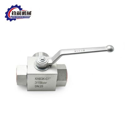 Hochdruck-Kohlenstoffstahl KHB3K-G1" 315bar Manuelles Hydraulikkugelventil