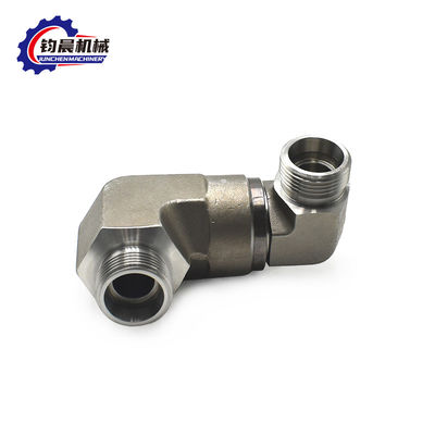 Hydraulischer Kohlenstoffstahl 90° Ellenbogen mit Flanschverbindung und Gewindepipe