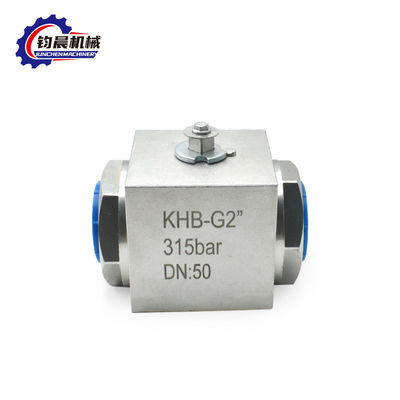 Edelstahl KHB-G2'' 315bar Hochdruckkugelventil Hydraulikgas/Wasser/Öl